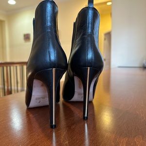 Reiss black leather booties, size 41